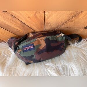 Jansport Camo Waist Pack in Green and Brown